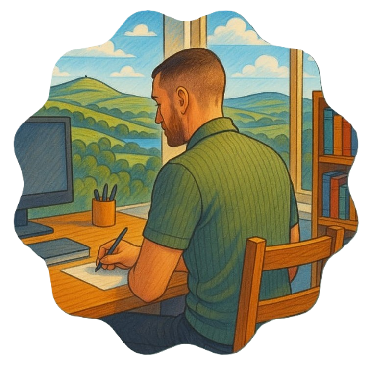 Sam writing